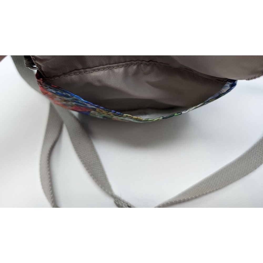 Kipling Purse Crossbody Eldorado Small Gray Tie Dye Print Nylon Bag - Picture 10 of 15